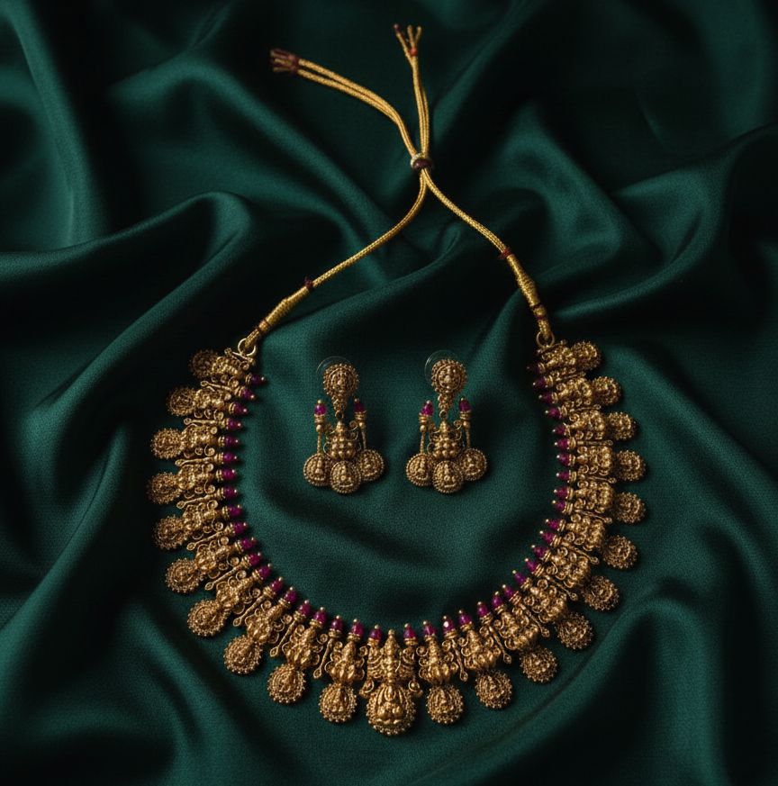 Ruby Lakshmi Necklace